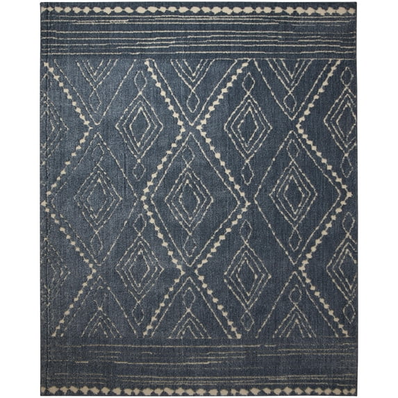 Mohawk Home Vado Geometric Woven Indoor Area Rug, Blue, 8' x 10'
