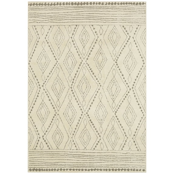 Mohawk Home Vado Geometric Woven Indoor Area Rug, Cream, 5' x 8'