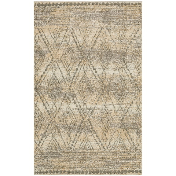Mohawk Home Vado Geometric Woven Indoor Area Rug, Tan, 5' x 8'