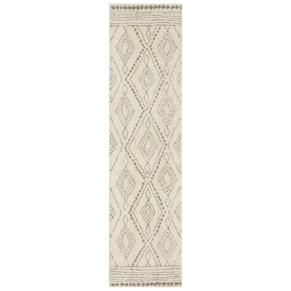 Mohawk Home Vado Geometric Woven Indoor Runner Rug, Cream, 2' x 8'