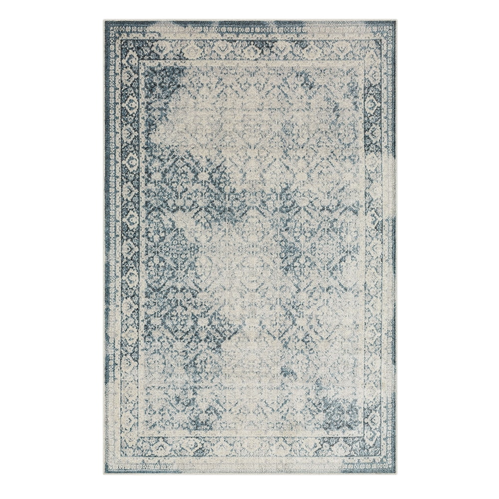 Mohawk Home Vulcan Geometric Indoor Polyester Area Rug, Blue, 6' x 9'