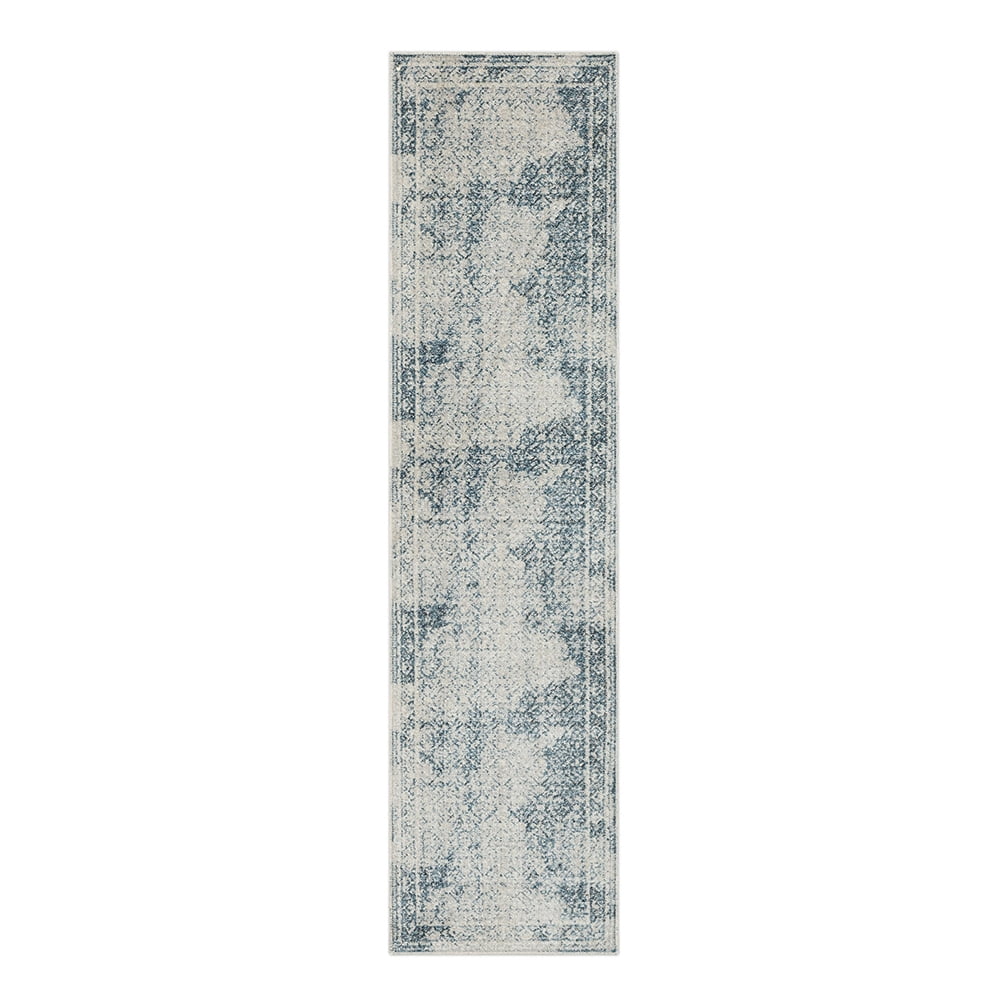 Mohawk Home Vulcan Geometric Indoor Polyester Runner Rug, Blue, 2' x 10'