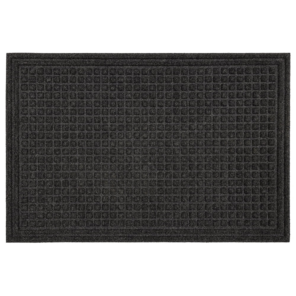 Mohawk Home Waffle Grid Impressions Door Mat - Blue - Non-Slip