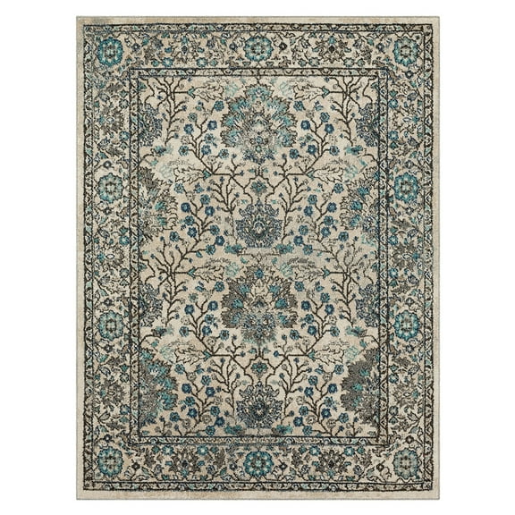 Mohawk Home Warrens Indoor Floral Area Rug, Blue, 3'3" x 5'