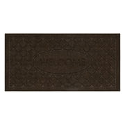 Mohawk Home Welcome Impressions Rib Outdoor Polyester Door Mat, Brown, 2' X 4'