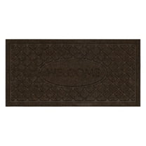 Mohawk Home Welcome Impressions Rib Outdoor Polyester Door Mat, Brown, 2' X 4'