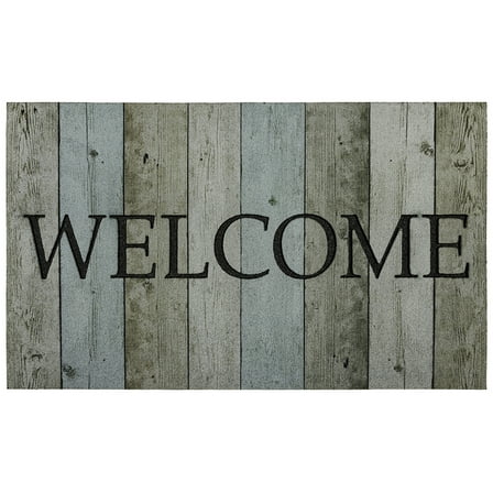 Mohawk Home Welcome Wood Rubber Doormat, Multi, 18" x 30"