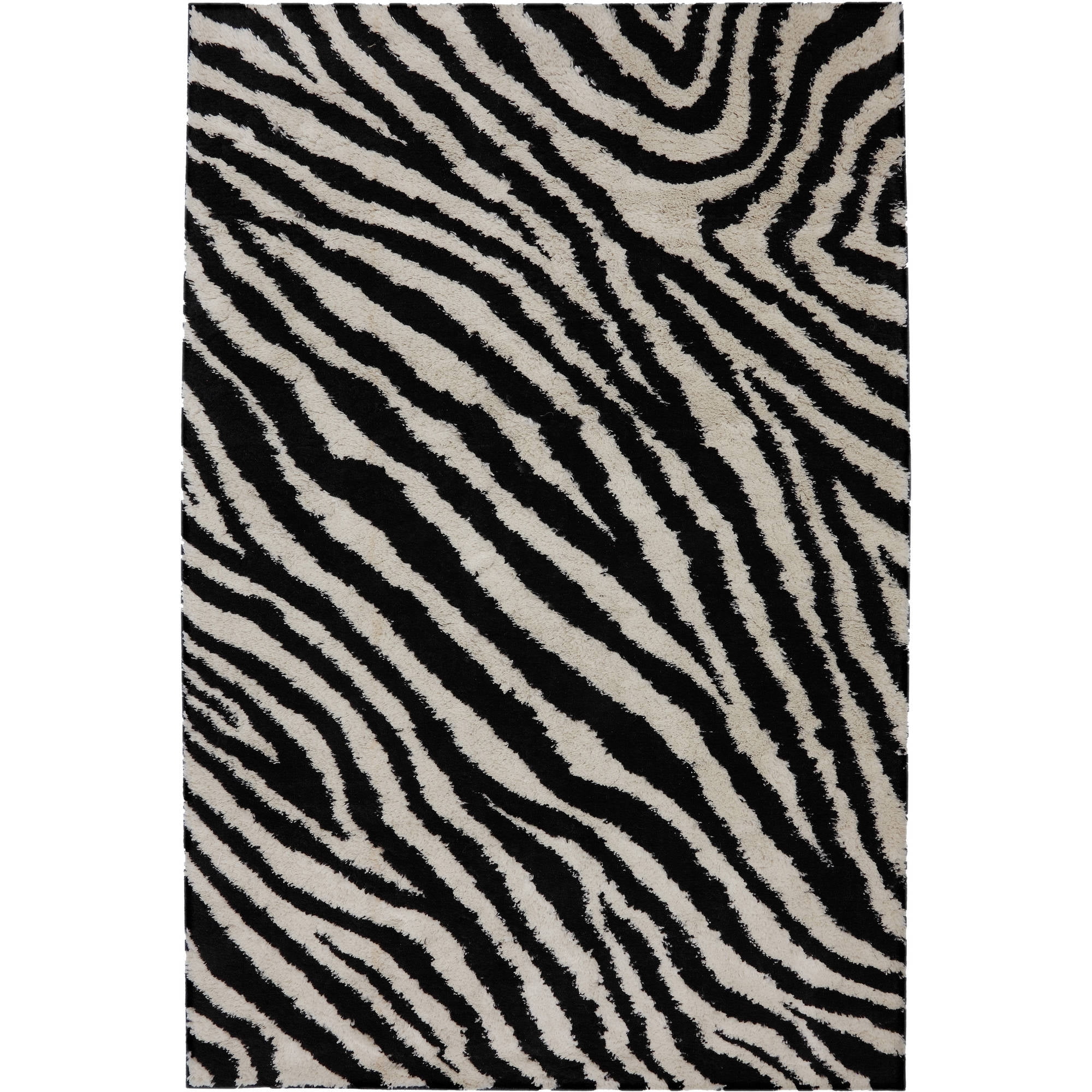 Mohawk Home Zebra Fleece Woven Area Rug