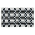 thumbnail image 1 of Mohawk Linkage Bath Mat Soft Absorbent Quick Dry Machine Washable Non-Slip Bathroom Mat, White/Indigo, 17" x 24", 1 of 8