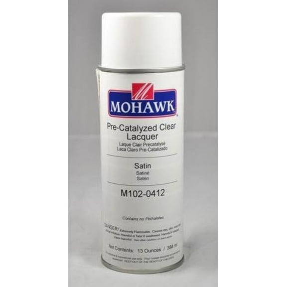 Mohawk Pre-Catalyzed Clear Lacquer -Satin Aerosol Spray Finish 13 oz (1)$$Tools & Hardware Other