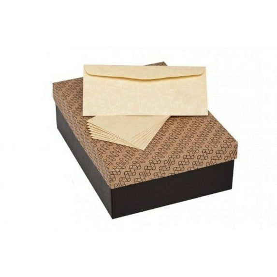 Mohawk Skytone Vellum Parchment Envelopes Aged Shade #10 Commercial Flap 4-1/8 x 9-1/2 Inches, 24W (89 gsm), 500 Envelopes/Box (Sold as 1 Box) (M98619)