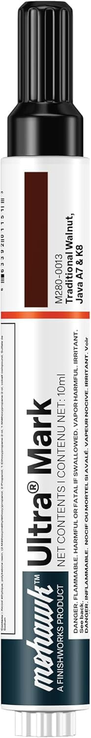 Mohawk Ultra Mark Wood Stain Touch Up Marker, Traditional Walnut, Java A7 & K8, M280-0013, 1 Count