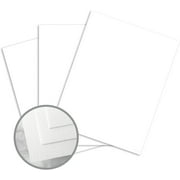 Mohawk Via Linen Paper Size 8.5 x 11 on 24w / 90gsm 50 Sheets per Pack (100% PC Cool White)