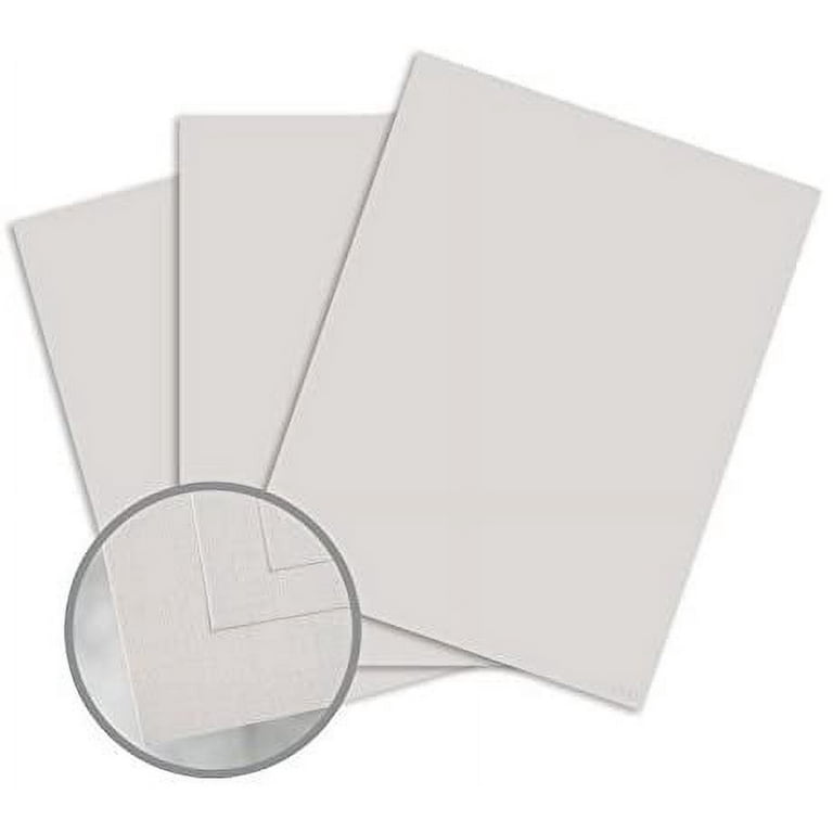 Mohawk Via Linen Paper Size 8.5 x 11 on 24w / 90gsm 50 Sheets per pack  (Light Gray) 