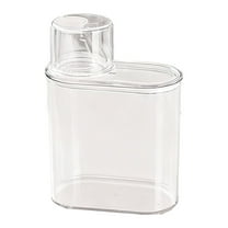 Mohdy 1000Ml Laundry Detergent Storage Box,Transparent Laundry Dispenser Bottle Sealed Tank for Powder Laundry Room,Sealed Storage Container with Lid for Powder Pods,Bathroom Laundry Room Organizer