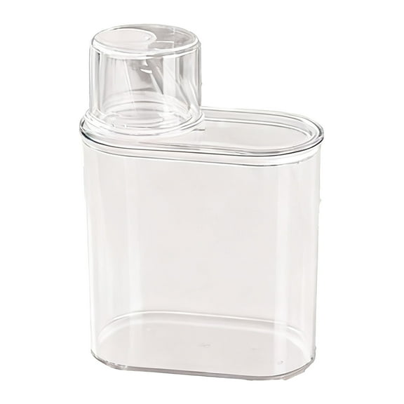 Mohdy 1000Ml Laundry Detergent Storage Box,Transparent Laundry Dispenser Bottle Sealed Tank for Powder Laundry Room,Sealed Storage Container with Lid for Powder Pods,Bathroom Laundry Room Organizer