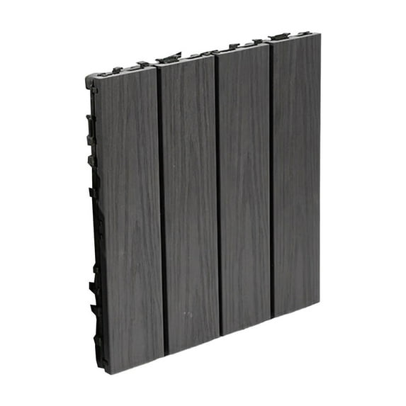 Mohdy 12"X12" interlocking Deck Tiles Imitation Wood Outdoor Flooring for Balcony Patio Garden Easy to install Compact Design Natural appearance and Easy to Clean