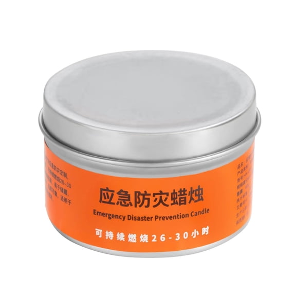 Mohdy 24 Hour Long Burning Emergency Candle, Windproof and Water Resistant Survival Candle in Sturdy Tin Container for Home Camping Power Outages and Disasters