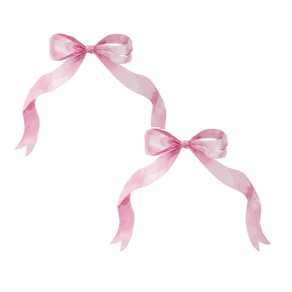 Mohdy 2pcs Large Pink Bow Wall Sticker,Bow Wall Decals Girl Room Decor Headboard Stickers & Decals,Large Pink Bow Wall Decal,SelfAdhesive Sticker for Girls Room Decor,Bedroom Headboard Decoration
