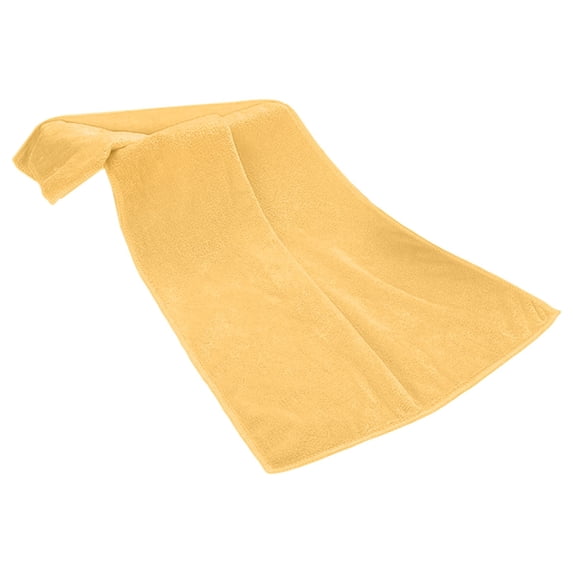 Mohdy 3575Cm Yellow Towel A, Polyester Fiber Fiber Towel, 1 Towel 3575Cm, Microfiber Towel Soft Absorbent Microfiber Microfiber Towel Women for Gym, Practical Design, Easy Maintenance
