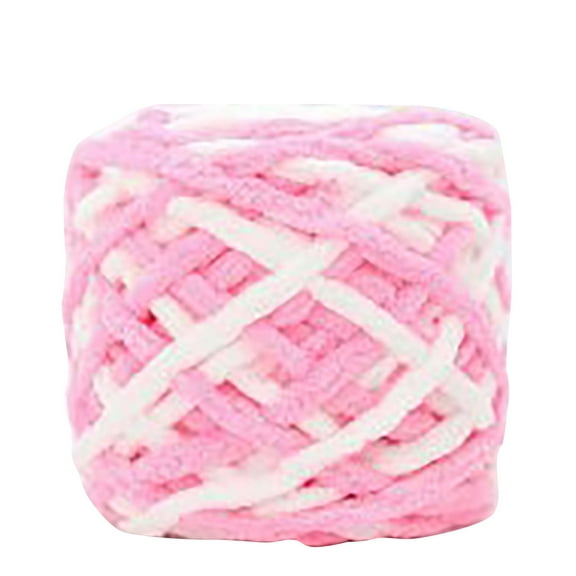 Mohdy 44 Pink and White Section - Add Wcy240513510 Chunky Wool Knitting Needle Yarn Ball Color Attribute Z,Chunky Yarn Acrylic Bulky Washable Hand Knitting Yarn for Diy Blanket Sweater