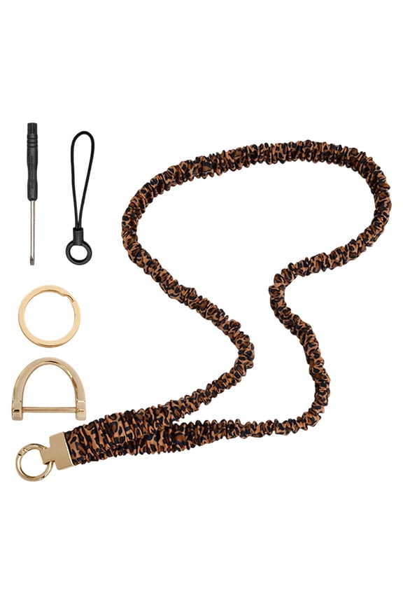 Back -To- S-Chool, Leopard Print Halter Neck Long T-Shirt E, Id Holder Cute Stretchy Lanyards for Teachers Women. Great Choice Birthdays Holidays and with Stylish Color Options., 1,