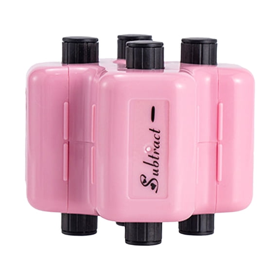 Mohdy Back-To-School, Four-In-One Mathematical Roller Stamp A, 4 in 1 Math Randomized Addition Subtraction Multiplication & Division Set Digital Teaching with Ink 3Ml, for School Supplies