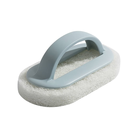 Mohdy Blue Sponge, Plastic Cleaning Brush, 1X Sponge Eraser, Sponge Kitchen Pot Brush with Handle Reusable and Washable Eraser Cleaner Removal Tool Sink Pot Dish Scrubber Bathroom Decontamin