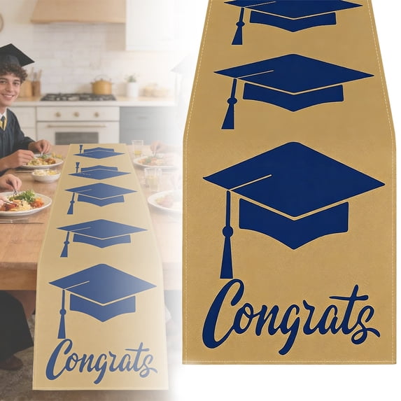 Mohdy Graduation Season Decorations, Graduation Season Party Supplies, Class of 2026 Graduation Table Runner for College or High School Home Decor