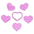 thumbnail image 1 of Mohdy Heart-Shaped Cookie Cutter,Heart Shaped Cookie Set Sugar Frosting & Fondant Stamping Cake Diy Baking Tools,Food-Grade Material,Bpa-Free,Non-Toxic,Odorless,Safe for Food Contact, 1 of 5
