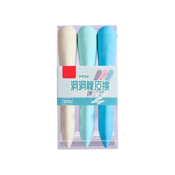 Mohdy Large Eraser with Holes for Back-To-S-Chool, Season (3 Erasers Per Box), 3* Eraser,