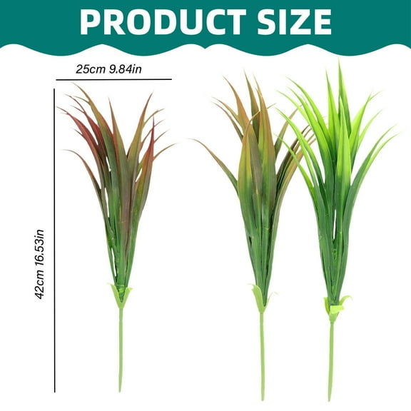 Mohdy Orange Tail Turf Plant Artificial Flower Decorative Shrub Greening Orange,Lot Bundles Artificial Plant Flower Decor Shrub Landscaping,a Decoration Full of Romantic and Elegant Atmosphere