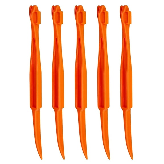 Mohdy Peeling Knife - 5 Pieces,5 Pack Orange Peelers Plastic Easy Slicer Cutter Peeler Remover Opener Cooking Tool Kitchen Gadget,Easy to Clean,Dishwasher Safe,Essential Kitchen Accessories