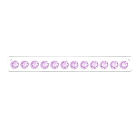 Mohdy Purple Transparent Acrylic Necklace Storage Rack, Acrylic Storage Rack, a Jewelry Storage Rack, Necklace Hanger Acrylic Necklace Holder Wall Mounted Jewelry Storage Bag with 12 Shaped