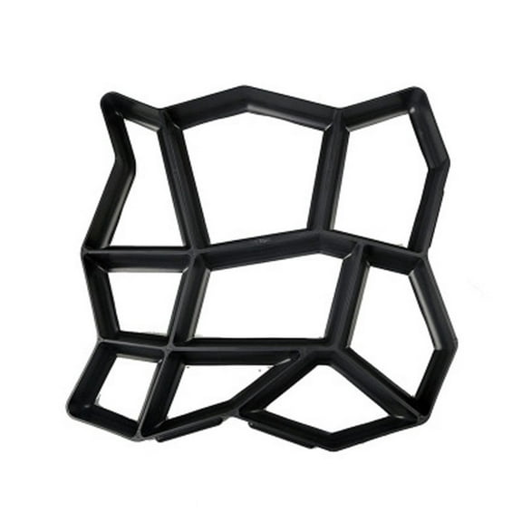 Mohdy Reusable Concrete Path Manufacturing Mold, Plastic, Black
