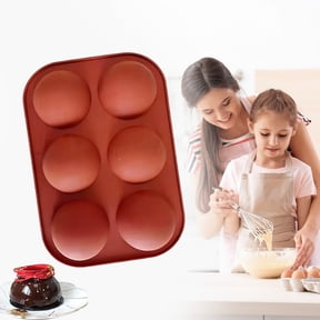 Mohdy Semi-Sphere Silicone Molds - Half Sphere Baking Mold Set for Chocolate Bombs, Dome Cakes, Candy, Jelly & Mousse - Reusable Non-Stick Chocolate Mold (5/6/8/15/24/36-Cavity) Optional