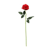 Mohdy Single Artificial Rose with Stem Red,Champagne Roses Artificial Flowers Silk Flowers Realistic Faux Roses Bouquet Long Stem for Wedding Home Birthday Decoration