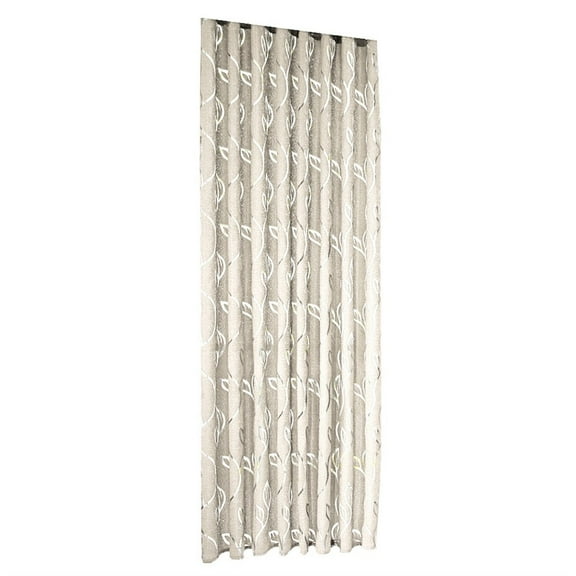 Mohdy Single Vine Leaf Window Screen Rod Size 100X130Cm Height Beige Openwork Leaf Cut Flower, Polyester Polyester Curtains, 1X a Curtain, 1 Pcs Vines Leaves Tulle Door Window Curtain Drape