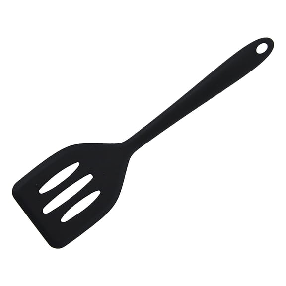 Mohdy Small Integrated Silicone Spatula for Cooking Steaks, Frying Eggs, and Other Kitchen Uses for Black, Silica Gel Silicone Spatula, 1Shovel, Trumpet Silicone Spatula Cooking Steak Frying