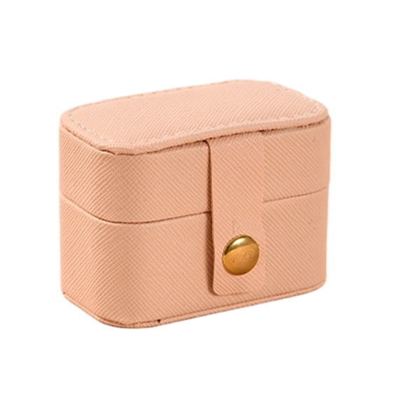 Mohdy Small Jewelry Box, Waterproof Pu Leather Jewelry Travel Case with Velvet interior, Mini Travel Jewelry Case for Earrings, Pendants, Gift for Christmas Business Wedding