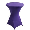 thumbnail image 1 of Mohdy Spandex Table Cover, Cocktail Fitted Tablecloths, Round Highboy Stretch Table Covers Cloths for Party, Dj, Bar, Wedding, Birthday, Banquet 43.3X23.6 inch (Multiple Colors available), 1 of 6