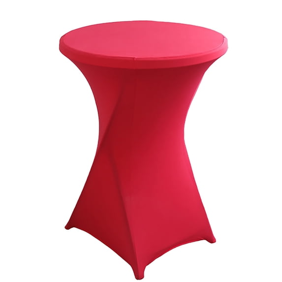 Mohdy Spandex Table Cover, Cocktail Fitted Tablecloths, Round Highboy Stretch Table Covers Cloths for Party, Dj, Bar, Wedding, Birthday, Banquet 43.3X23.6 inch (Multiple Colors available)