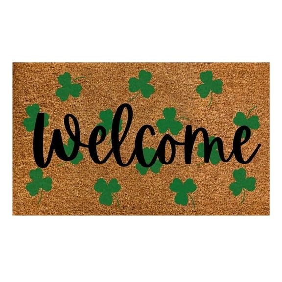 Mohdy St,Patrick's Day Mat C,Irish Day Floor Mats Holiday Mats Welcome Door Mats Polyester Door Mats,St. Patrick's Day Welcome Door Mat,Irish Holiday Floor Mat Polyester Indoor Outdoor Decor