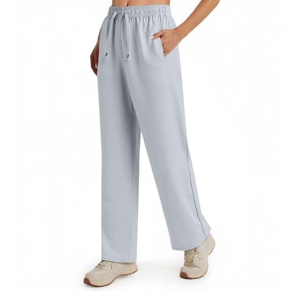 Mohiass Beeswan Pants for Women, 2025 New Stretchactive - Ultra Stretch Breathable Casual Quick Drying Stretch Pants Light Gray XL