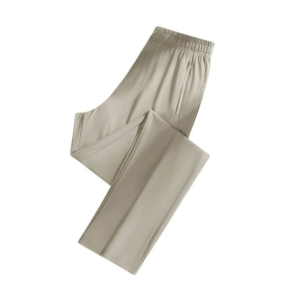 Mohiass Beeswan Pants for Women,New Stretch Active Pants for Women,Ice Silk Pants,Sport Stretch Active Pants Khaki M