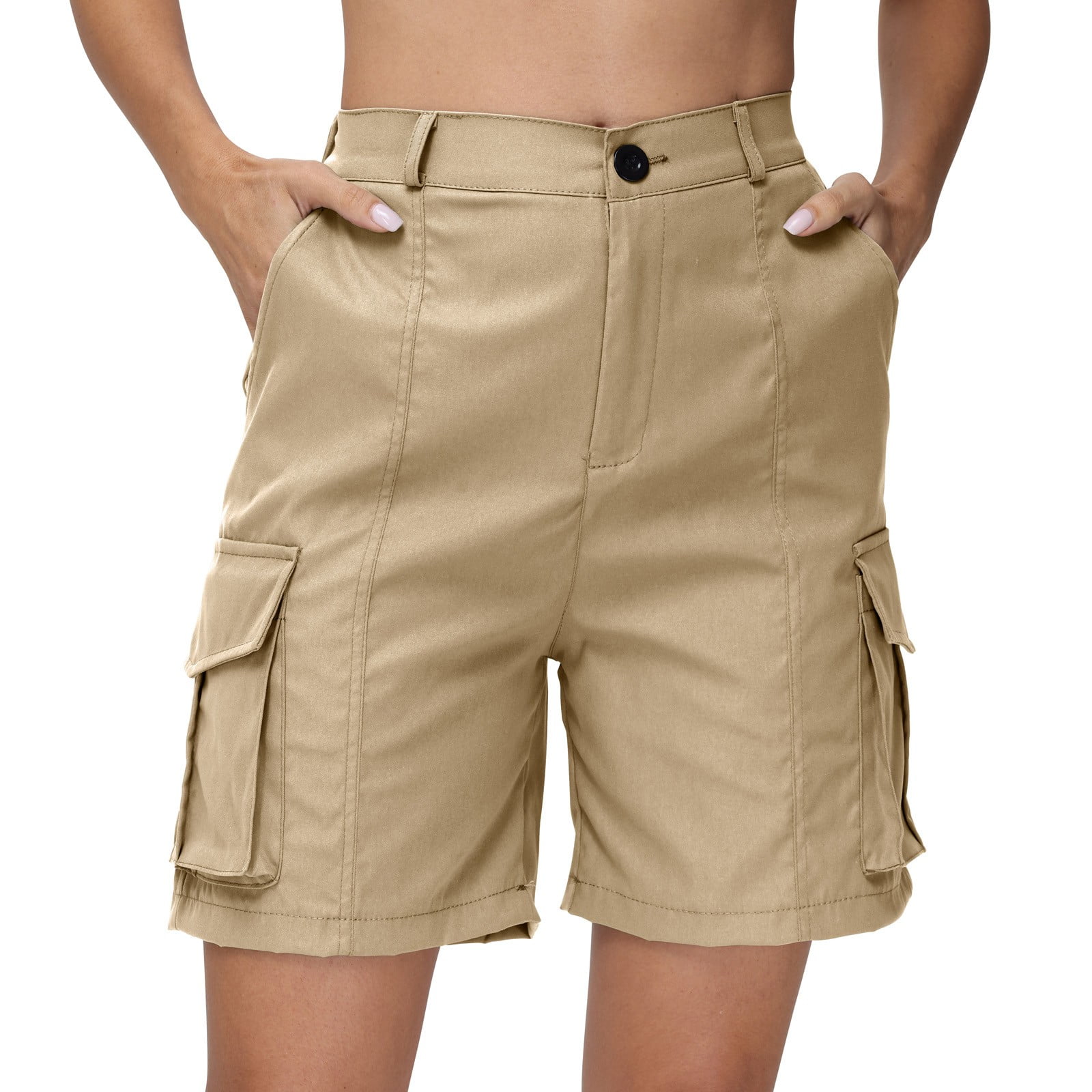 ショートパンツ CHLOE Women Shorts Burmudas CH25SPA21365 82AShellCoral Ora Mohiass Bermuda Shorts for Women Cargo Shorts Knee Length 6