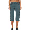 thumbnail image 1 of Mohiass Capri Pants for Women,Women's Pants Lightweight Hiking Cargo Pockets Casual Travel Cropped Cotton Pants with Pockets Blue L, 1 of 6