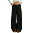 thumbnail image 1 of Mohiass Fuzzy Pajama Pants for Women Plush Sleepwear Comfy Cozy Pj Bottoms Winter Warm Elastic Waist Fluffy Wide Leg Lounge Pants Black XL, 1 of 8