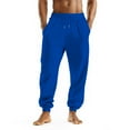 thumbnail image 1 of Mohiass Mens Sweatpants Joggers High Waisted Drawstring Casual Pants with Pockets Baggy Workout Athletic Comfy Tapered Joggers Blue L, 1 of 8