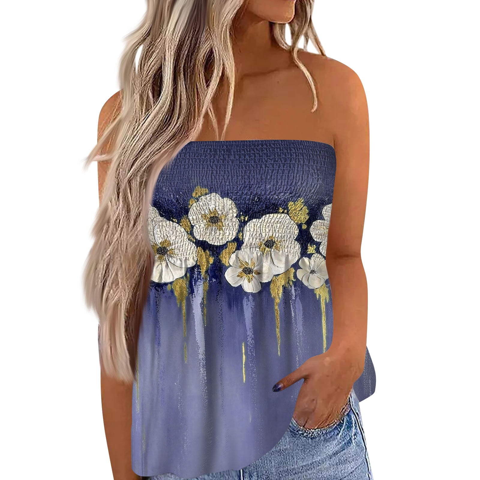 flowy tube top shirt